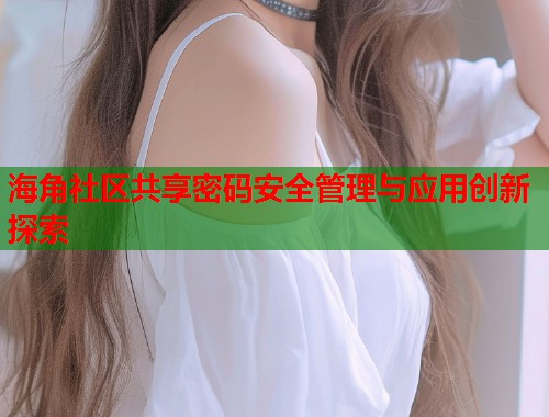 海角社区共享密码安全管理与应用创新探索  第1张