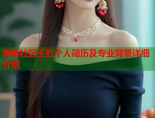 海角社区王红个人简历及专业背景详细介绍  第2张