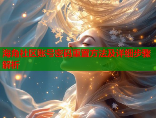 海角社区账号密码重置方法及详细步骤解析
